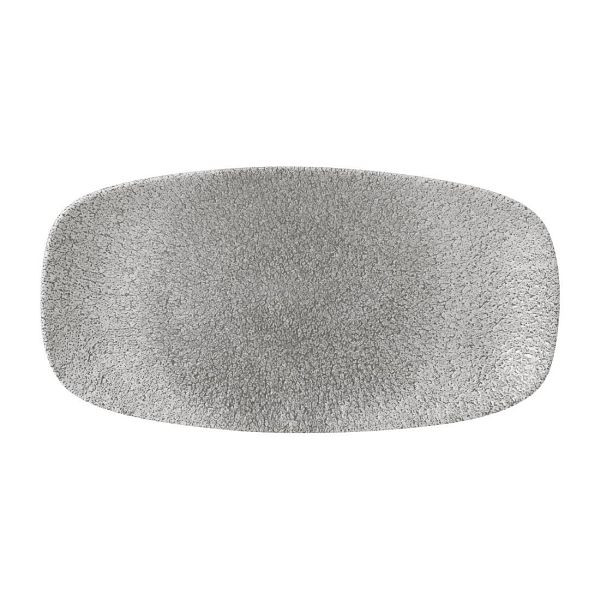 Churchill Raku längliche Platten, Jaspisgrau, 298 x 152 mm (12 Stück), FD883