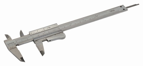 Bahco Messschieber 150 mm für Innen-, Außen- und Tiefenmessung, 1150-1/2H/P