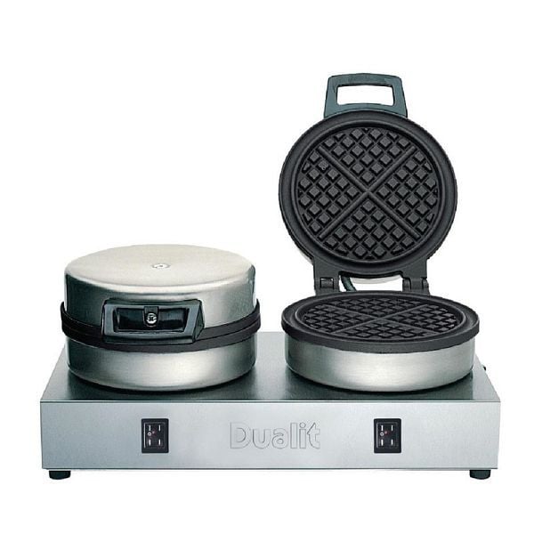 Dualit doppeltes Waffeleisen 74002, 1,6 kW, 230 V, 60 Waffeln pro Stunde, J449
