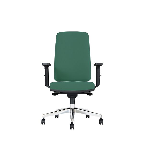 Bisley Bürodrehstuhl Stone, Mit 3D Armlehnen, Aluminiumfußkreuz, MR6496 forest green, STONEADMR6496