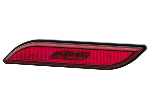 HELLA Seitenmarkierungsleuchte, Shapeline Style, LED, 24/12V, Anbau/geschraubt, rot, LED-Lichtfarbe: gelb, 500mm, Amphenol, 2-polig, links, 2PS 013 307-311