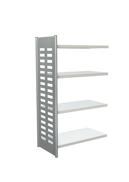 Kerkmann Design-Regal M2, B 1000 x T 500 x H 1800 mm, alusilber/lichtgrau, 51580311