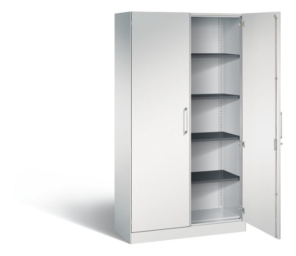 C+P Flügeltürenschrank Asisto, H1980xB1000xT435mm, Farbe: Lichtgrau, Bügelgriff, 5 OH, 141002-000 S10020
