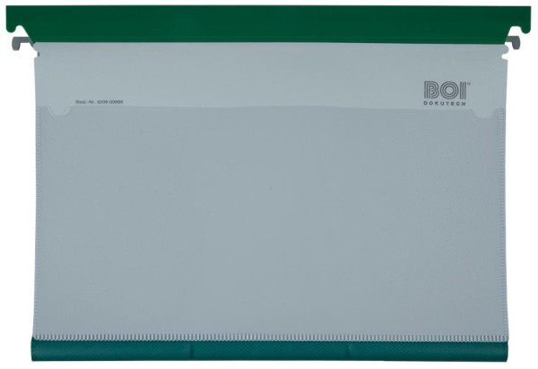 BOI Befundmappe, OP DBMK 0-B.2, Schlauchmechanik, grüne Kopfleiste, grüne Planenfolie, 9208-00866