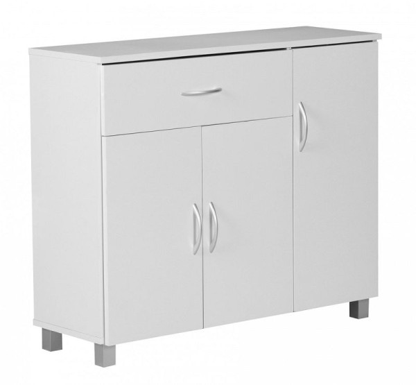 Wohnling Design Sideboard JARRY 90 x 75 x 30 cm Weiß, WL1.334