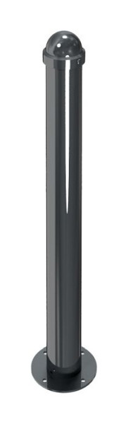 Schake Stilpoller Stahlrohr Ø 102 / 76 mm, ortsfest, für Dübel Befestigung mit Bodenplatte Ø 180 mm, ohne Öse, 40102PB