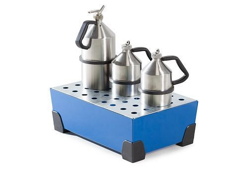 DENIOS Kleingebindewanne Vario 30, lackierter Stahl, Auflage Lochblech verzinkt, Auffangvolumen 30 Liter, 250694