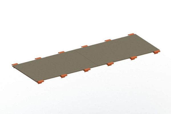 Meta Spanplattenboden 3600x1100x19 mm, für Palettenregal MULTIPAL, 20077725
