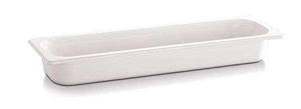 APS GN 2/4 Behälter -ECO LINE-, 53 x 16,2 cm, Tiefe: 65 mm, Melamin, weiß, 3 Liter, 83755