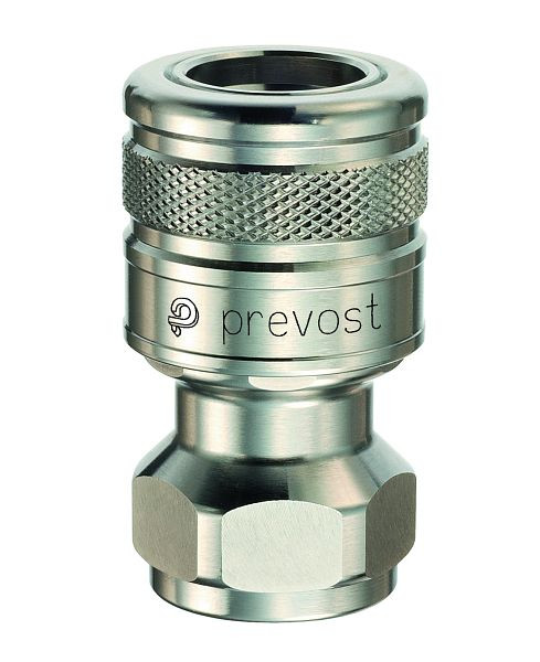 Prevost Kupplung mit vollem Durchgang, Innengewinde, IG BSPP= G 3/4, VE: 5 Stück, ELS 090104