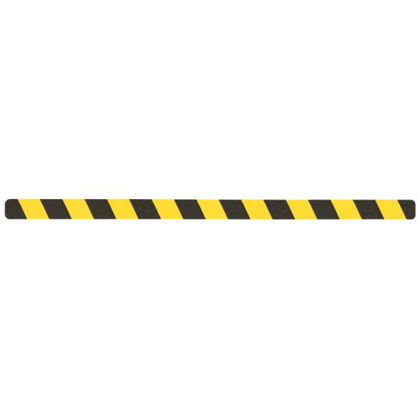 m2 Antirutschbelag Verformbar schwarz/gelb Einzelstreifen 50x1000mm, VE: 10 Stück, M2WV100502