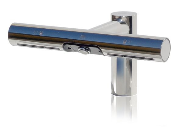 URIMAT CleanStream 2-in-1 Wasserhahn - Händetrockner, Wash&Dry, Edelstahl poliert, 37.700