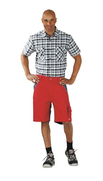 Planam Plaline Shorts, rot/schiefer, Größe XL, 2547056