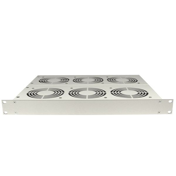 ELMEKO 19"-Einschublüfter LET 6 24V DC, mit Filtermatte P115/350S (G3), 6 Lüfter zweireihig, 1 HE, 10 ET6 500