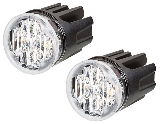 HELLA LED-Blitz-Kennleuchte - BST-Round - 12/24V - rot - Einbau - Kabel: 1850mm - Anbau - Set, 2XD 014 564-701