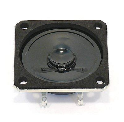 Visaton Kleinlautsprecher mit Kunststoffmembran, quadratischem Metallkorb mit 4 Montagelöchern und Schaumstoffdichtung K 50 SQ - 8 Ohm, 2897