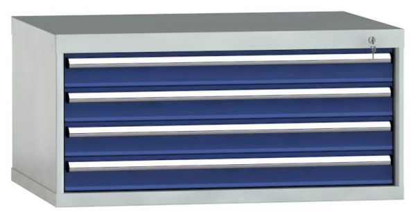 KLW Schubladenschrank 500 x 1031 x 750 mm H x B x T, Einbaumaß: 400 mm, Einteilung: 54x36 Einheiten, VU / 200 kg, SJB0500-04UP-001