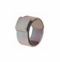 Riegler 1-Ohr-Schlauchklemmen mit Einlagering, Stahl glanzverzinkt, VE: 10 Stück, 114173