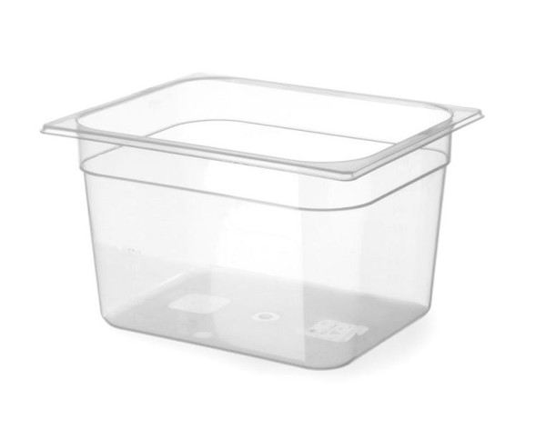 Hendi GN Behälter 1/2, 6,5 L, PP (Polypropylen), LxBxH: 325x265x100 mm, Transparent, 880128