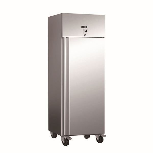 Gastro-Inox Edelstahl 600 Liter Kühlschrank, Umluftkühlung, Nettokapazität 537 Liter, 201.012