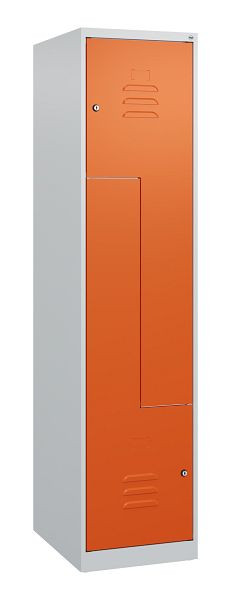 C+P Z-Spind Classic PLUS, 2 Abteile, 1700x400x500mm, 7035/2004, Zylinderschlösser, 0800037-122 S10031