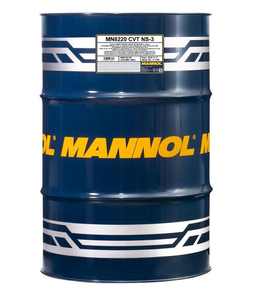 MANNOL Getriebeöl 8220 ATF CVT NS-3, VE: 208 l, MN8220-DR