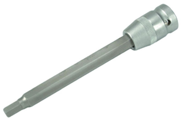 SW-Stahl Schraubendreheinsatz, 1/2", Innensechskant, 7 x 140 mm, Chrom-Vanadium-Stahl für Bremssattel Befestigungsschraube, 04900L-INB7