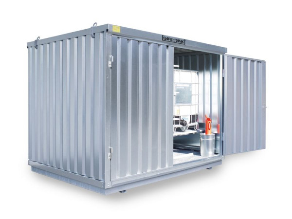 SÄBU SAFE Tank 1000 KTC, verzinkt, montiert, WGK, Innen- und Außenaufstellung, 3.050 x 2.170 x 2350 mm, F383820301