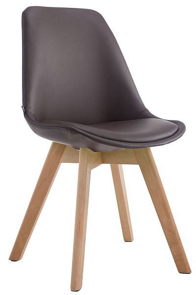 CLP Stuhl Manado Kunstleder Natura, braun, 301415, 4251563452744