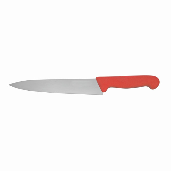 Schneider Kochmesser, schmale Klinge, 20 cm, Griff rot, 260835