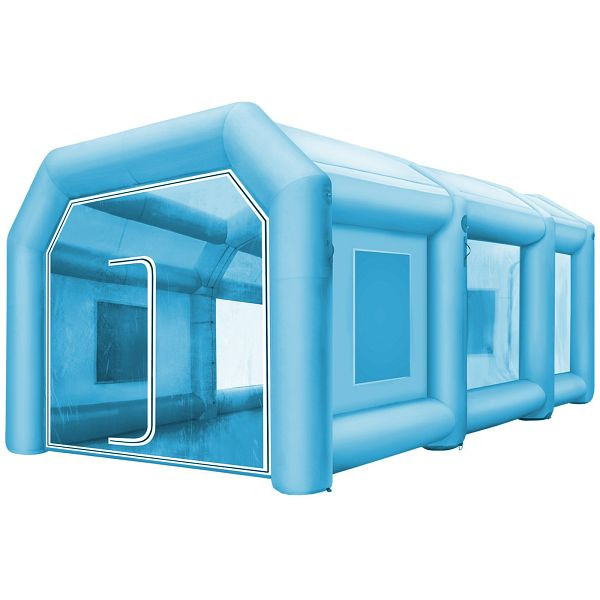 VEVOR Aufblasbare Lackierkabine 8x4x3m Aufblasbare Spritzkabine, 1100+330W, CQSPQFHSKC843GFZGV2