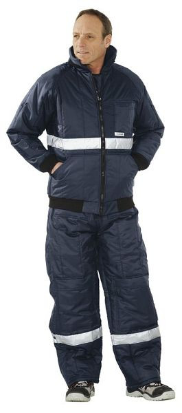 Planam Kühl-/Gefrierhaus Kühlhaus Blouson, marine, Innenfutter rot, Größe M, 5120048