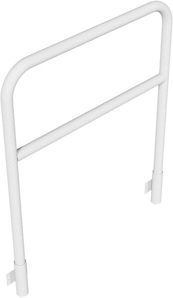 Schake Rohrbügel aus Stahlrohr Ø 48 x 2,5 mm mit Querholm für Wandmontage, Gesamtbreite: 1000 mm, Gesamthöhe: 1200 mm, feuerverzinkt, 448_22W
