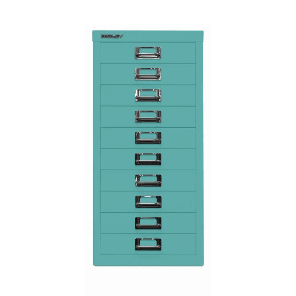 Bisley MultiDrawer™ DIN A4, 10 Schubladen, 659 aquamarin, L2910659