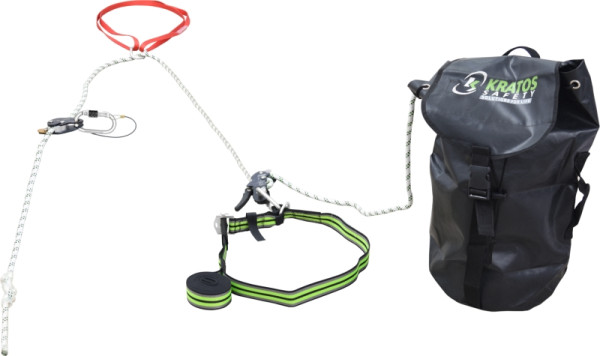 Kratos 2 in 1 Auffangsystem mit integriertem Rettungssystem, 50 m, FA2011350
