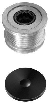 HELLA Generatorfreilauf, Gewindemaß: M16x1,5, Anzahl der Rillen: 6, mit Kappe, 9XU 358 038-761