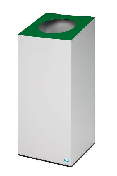 VAR Wertstoffsammelgerät WSG 38, mit Klemmring, Gerätefarbe: lichtgrau, Kopfteil: smaragdgrün, 2185