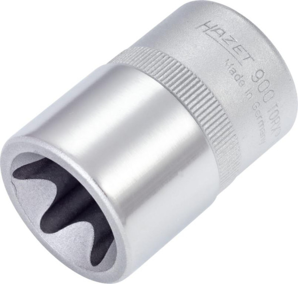 Hazet Steckschlüsseleinsatz TORX®, Vierkant hohl 12,5 mm (1/2 Zoll), Außen TORX® Profil, E24, 900-E24
