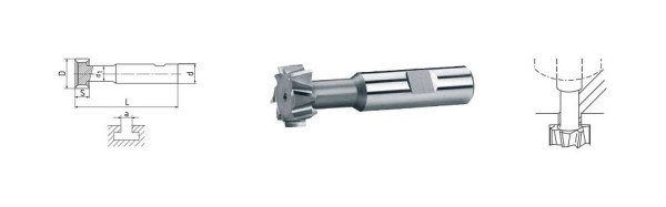 ELMAG HSS Co5 T-Nutenfräser DIN 851, Ø 25,0 mm, 73407, 9004853734076