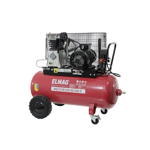 ELMAG Kompressor MEISTER, 610/10/100 D, 10031, 9004853100314