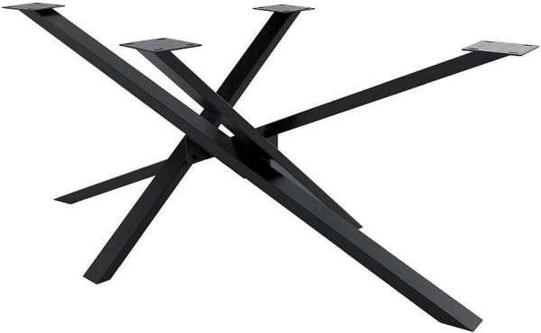 CLP Tischbeine Jimmy 180x80x72 cm, industrial schwarz, 322519
