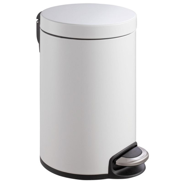 STEIN HGS Tretmülleimer Serene mit Inneneimer aus Metall, weiß, 12 Liter, 84049.0001