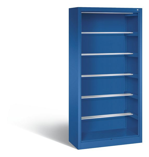 C+P Stahlregal mit Rückwand Acurado, H1950xB930xT400mm, Farbe: Enzianblau, 9160-600 S10015
