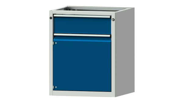 ANKE Werkbänke Unterbauschrank, Modell 2402 V, 660 x 615 x 800 mm, RAL 7035/5010, 402.529
