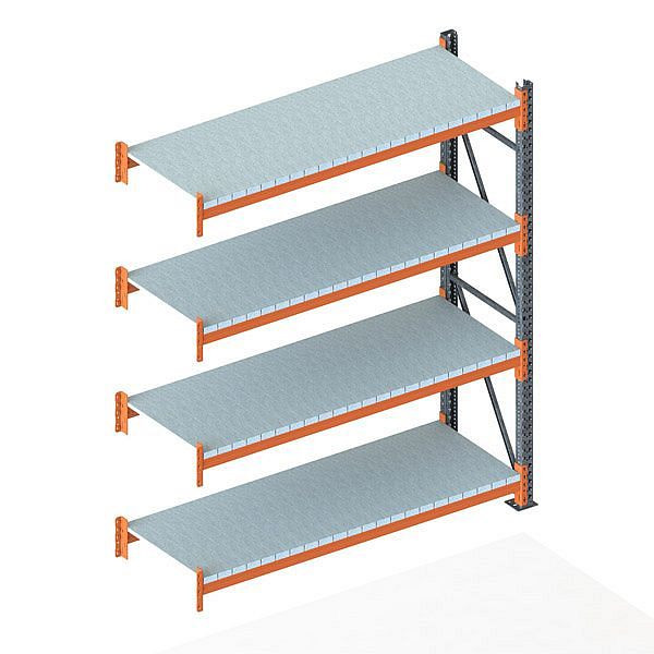 Meta Großfachregal AR 2700x2225x800 mm, verzinkt/RAL 2001, 200188560