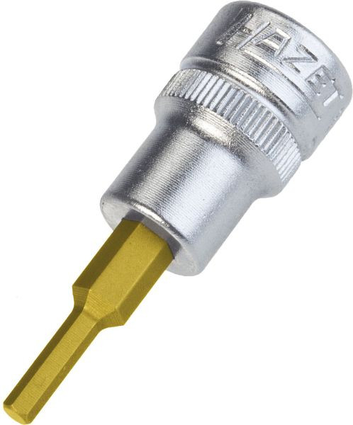 Hazet Schraubendreher-Steckschlüsseleinsatz, Vierkant hohl 10 mm (3/8 Zoll), Innen-Sechskant Profil, 1/8 ", 8801A-1/8