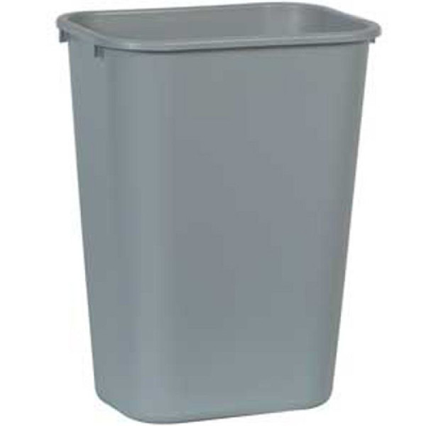 Stein HGS Papierkorb -Square- Rubbermaid, Grau, ohne Schwingdeckel, Volumen: 39 Liter, 12176-01