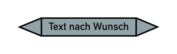 Schilder Klar Rohrleitungskennzeichen Luft-Text nach Wunsch, 187x26 mm Folie selbstklebend, 30700/61