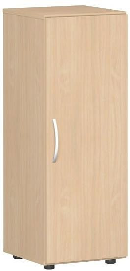 geramöbel Flügeltürenschrank mit Standfüßen, Griff links oder rechts, inkl. Türdämpfer, nicht abschließbar, 400x420x1104, Buche/Buche, S-343102-BB