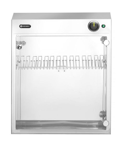 Hendi UV-Sterilisator, Glastür, für 14 Messer, Edelstahl, 281246